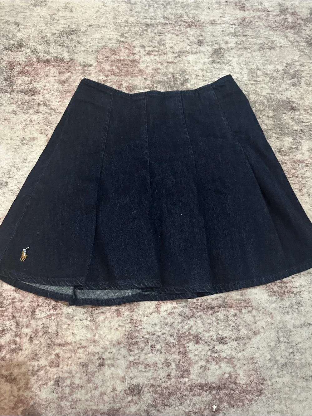 Ralph Lauren Dark Blue Denim Circle Skirt
